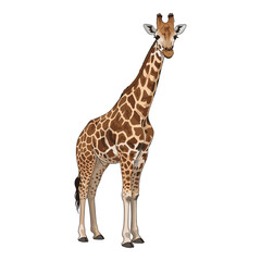 Obraz premium giraffe on white background