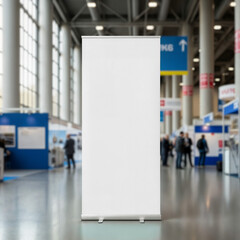 An image of a Rollup Banner on a Public Space