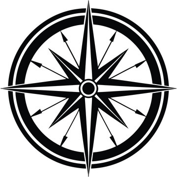 compass rose vector