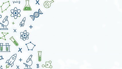 Science and technology icons