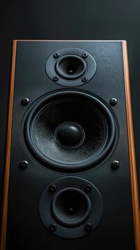 Video Two speakers stacked on top of each other, perfect for decorative or conceptual uses