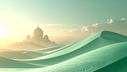 Experience a breathtaking summer travel landscape featuring a Santorini sunrise over Mediterranean mountain peaks and a sunset reflecting off a traditional church dome by the sea