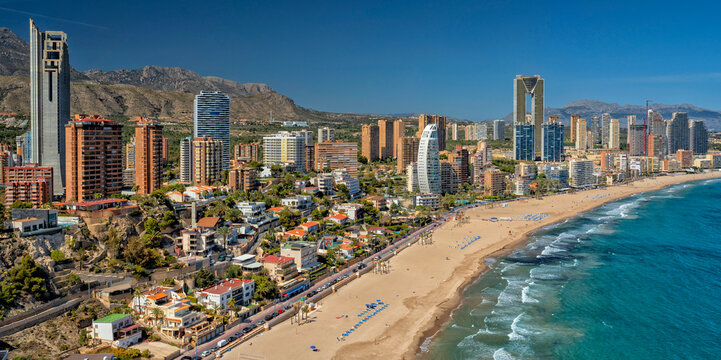 Benidorm Beach Resort. Spain. Travel and tourism in the paradise Spanish cities	