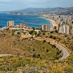 Benidorm Beach Resort. Spain. Travel and tourism in the paradise Spanish cities	