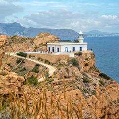 Albir, Spain. Lighthouse del Albir. Benidorm resort	