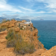 Albir, Spain. Lighthouse del Albir. Benidorm resort	