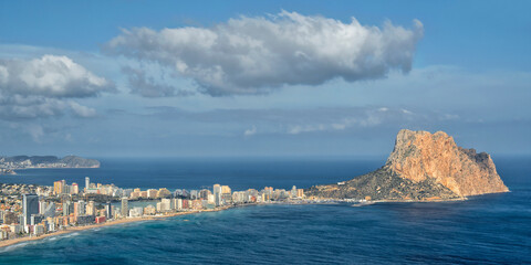 Calp, Alicante. Spain. Spanish Beach Resort. Travel and tourism in the paradise Spanish cities	