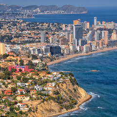 Calp, Alicante. Spain. Spanish Beach Resort. Travel and tourism in the paradise Spanish cities	