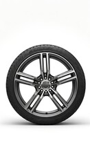 Stylish Alloy Wheel with Tire for Modern Vehicles.