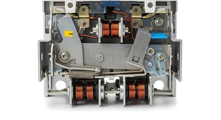 Circuit Breaker Internal Components Detailed View.