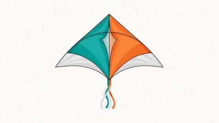 美しい凧が空に舞う