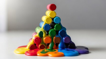 色鉛筆が美しく溶ける