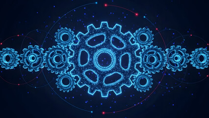 Explore the intricate world of mechanical engineering with this stunning digital rendering, perfect for showcasing innovation and technological prowess.