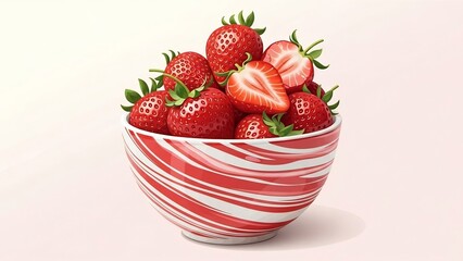 美味しい苺が鮮やかに盛る