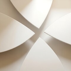 White puzzle pieces fitting together in harmony