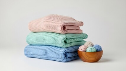 穏やかな毛布が美しく畳む