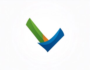 Abstract checkmark logo