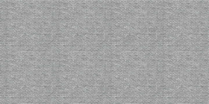 Light gray heather canvas swatch background texture. Seamless fabric material backdrop pattern.