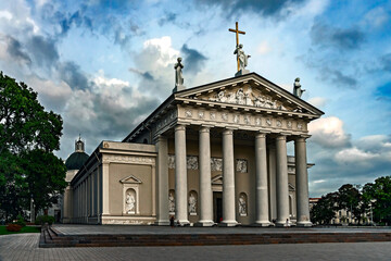 Main catholic cathedral in Vilnius, Lithuania