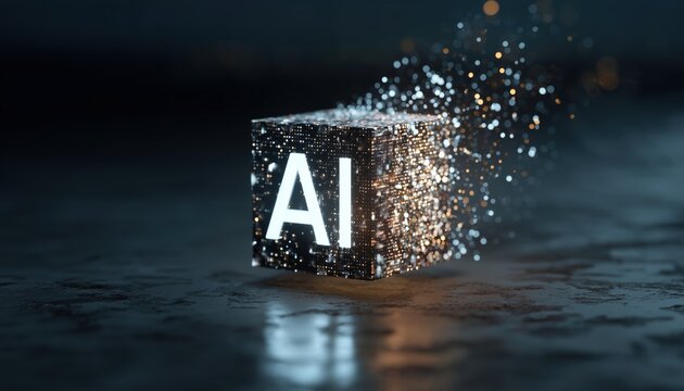 Artificial Intelligence In The Cube Of Digital Transformation Technology Analysis: Advancing Technology In Robotics, Web, Ui, And Automation. - Powered by Adobe