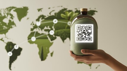  QR code on a product's packaging.