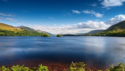 Loch Lomond At Rowardennan Summer In Scotland Uk