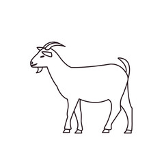 Obraz premium goat g.o.a.t. animal greatest of all time cute emoji symbol sign icon vector illustration isolated flat