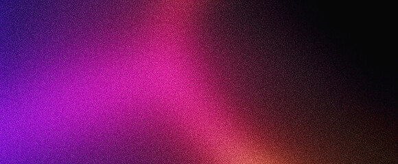 Plakat Magenta pink purple red grainy background, noise texture abstract glowing gradient shape, black banner poster header wallpaper backdrop design