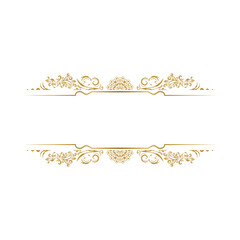 Wedding wreath floral frame art luxury gold decorative background
