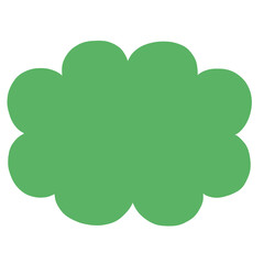 緑色の吹き出し