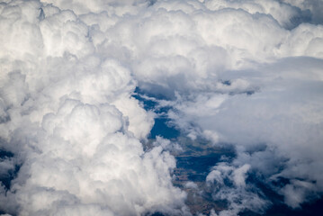 Clouds seen from the aeroplane
