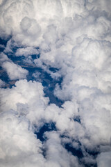Clouds seen from the aeroplane
