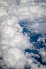 Clouds seen from the aeroplane