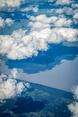 Clouds seen from the aeroplane