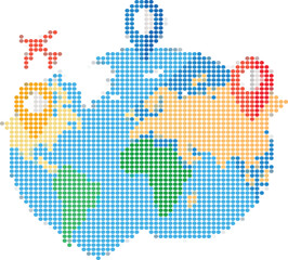 Heart World Pixel Art