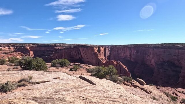 This is a scenic overlook within the Canyon de Chelly National Monument.