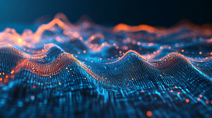 Cyber big data flow Blockchain data fields Network Next-gen AI Solutions in Automotive Technology, cyber big data flow and blockchain data fields in a 3D image, Generative AI