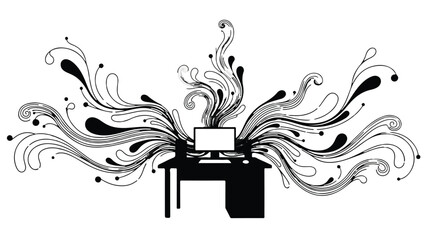 vector illustration of an abstract background