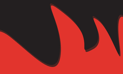 An abstract background with red and black curved shapes. The image creates a modern and stylish design.