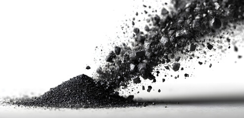 Ashes cross on white background. Ash Wednesday and the Easter holiday symbol