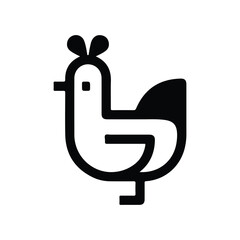 Chicken, farm, hen icon, roaster