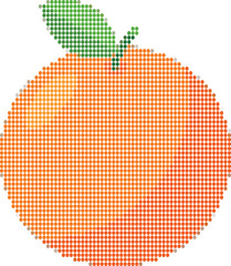 Simple Orange Pixel Art