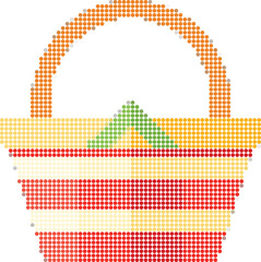 Simple Basket Pixel Art