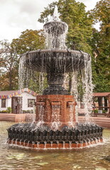 An ancient fountain in a Moscow park