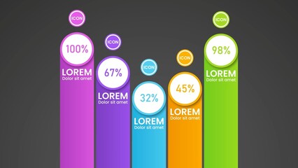 Infographic Data Visualiser Bright Colors