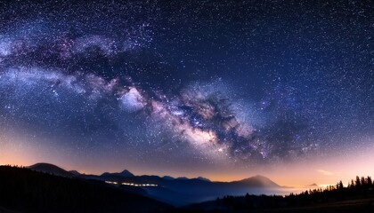 Milky Way Galaxy And Night Sky With Stars