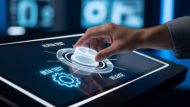 Performing system boot test on touchscreen interface