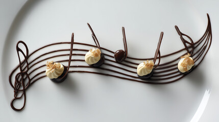 music sweets dishes