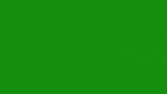 Romantic Sparkling Heart Particle Animation on Green Screen for Wedding Videos, Love Stories and Event Visuals Seamless Loop Motion Graphic