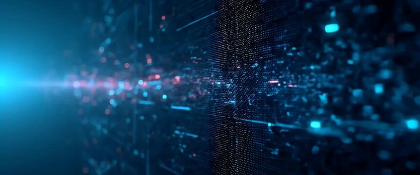 Futuristic digital matrix seamless design featuring angular code fragments and network grids arranged in a precise tiled format with isolated whitebalance concept as Angular code fragments and network